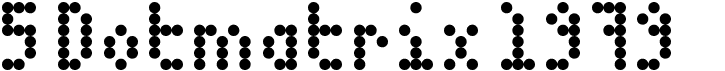 preview image of the 5 Dotmatrix 1979 font