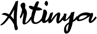 preview image of the a Artinya font