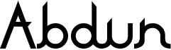 preview image of the Abdun font