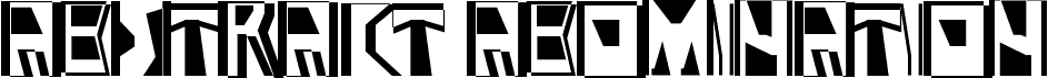 preview image of the Abstract Abomination font