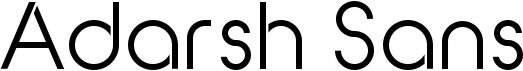 preview image of the Adarsh Sans font