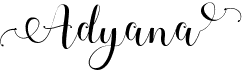 preview image of the Adyana font