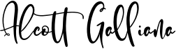 preview image of the Alcott Galliana font
