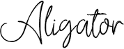 preview image of the Aligator font