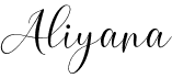 preview image of the Aliyana font