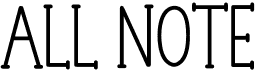 preview image of the All Note font