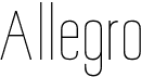 preview image of the Allegro font