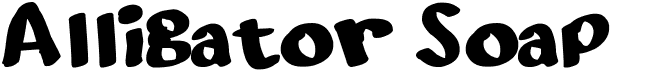 preview image of the Alligator Soap font