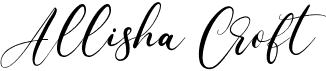 preview image of the Allisha Croft font