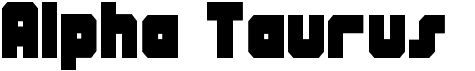 preview image of the Alpha Taurus font