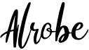 preview image of the Alrobe font