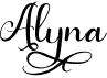 preview image of the Alyna font