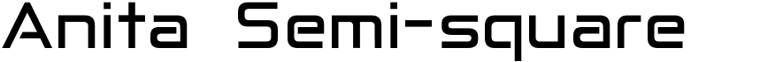 preview image of the Anita Semi-square font