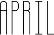 preview image of the April font