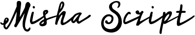 preview image of the ARK Misha Script font