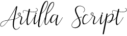 preview image of the Artilla Script font