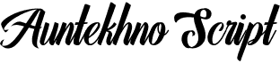 preview image of the Auntekhno Script font