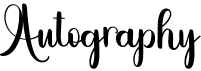 preview image of the Autography font