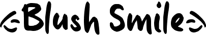 preview image of the b Blush Smile font