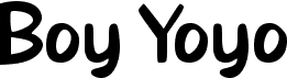 preview image of the b Boy Yoyo font