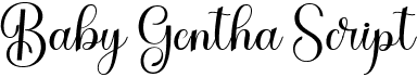preview image of the Baby Gentha Script font