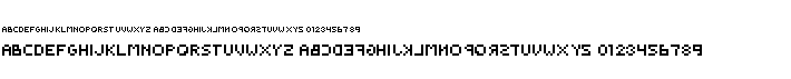 preview image of the Backwards Pixelized font