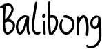 preview image of the Balibong font