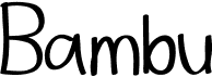 preview image of the Bambu font