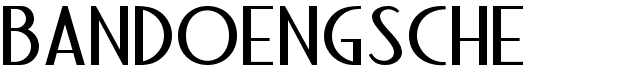 preview image of the Bandoengsche font