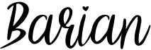 preview image of the Barian font