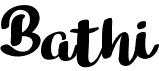 preview image of the Bathi font