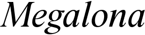 preview image of the BD Megalona font