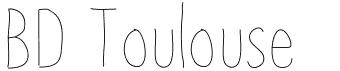 preview image of the BD Toulouse font