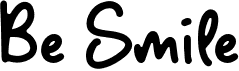 preview image of the Be Smile font