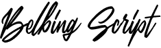 preview image of the Belbing Script font