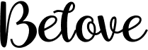 preview image of the Belove font