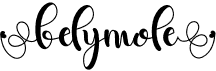 preview image of the Belymole font