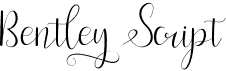 preview image of the Bentley Script font