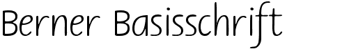 preview image of the Berner Basisschrift font