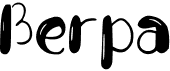 preview image of the Berpa font