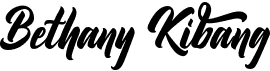 preview image of the Bethany Kibang font