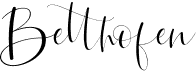 preview image of the Betthofen font