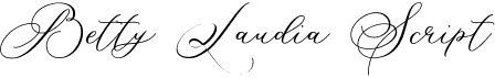 preview image of the Betty Laudia Script font