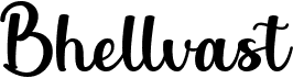 preview image of the Bhellvast font