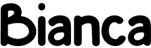 preview image of the Bianca font
