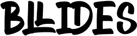 preview image of the Bllides font