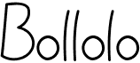 preview image of the Bollolo font
