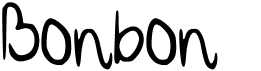 preview image of the Bonbon font