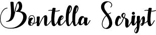 preview image of the Bontella Script font