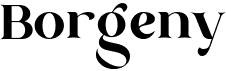 preview image of the Borgeny font
